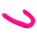 Together Duo Pink Vibrating Dildo, a flexible silicone dual-ended vibrator for couples.