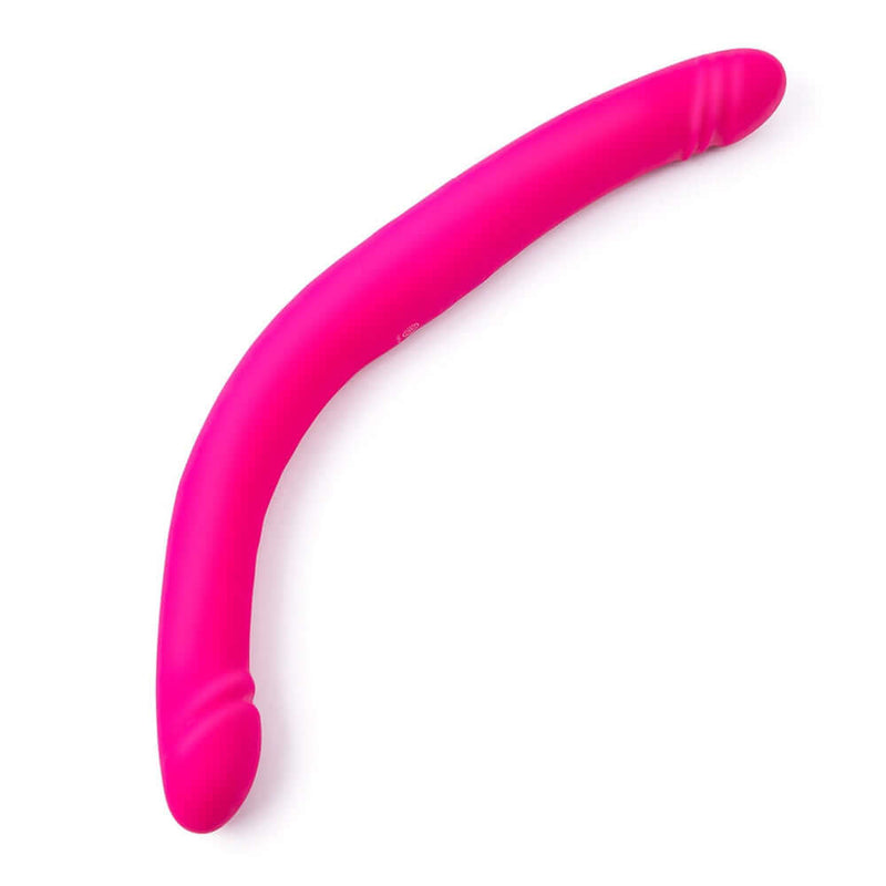 Together Duo Pink Vibrating Dildo designed for synchronized stimulation and body-safe pleasure.