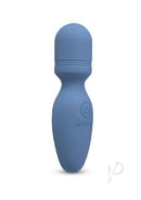 Le Wand Mini Vibe Rechargeable Pocket Wand Blue in sleek blue finish for versatile stimulation.