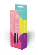 Le Wand Mini Vibe G-Thrill G-Spot Vibrator Pink packaging showcasing the sleek design for targeted stimulation.