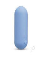 Le Wand Mini Vibe Rechargeable Bullet Vibrator Blue in sleek design, perfect for discreet stimulation on the go.