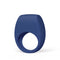 LELO TOR 3 Vibrating Cockring Base Blue, a stylish app-connected couples' ring for enhanced intimacy.