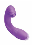 Bodywand G-Play Squirt Master Thrusting and Licking Vibrator in purple color, designed for dual stimulation.