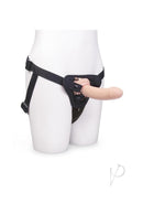 B-Vibe Every Body Vibrating Silicone Strap-On Kit Vanilla with ergonomic harness and silicone dildo