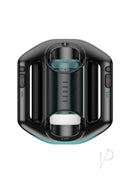 Kaotik Labs The Jetpack App Control Masturbator Black/Blue top view design with ergonomic grips and thrusting cylinder.