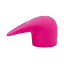 Le Wand Flick Flexible Silicone Attachment in vibrant pink, specifically designed for enhanced wand massaging.