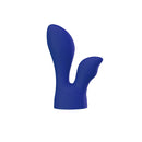 PalmPower PalmSensual 2-Piece Silicone Massager Heads Blue in a unique design for targeted intimate pleasure.