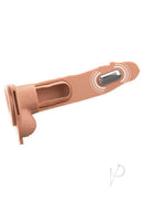 Fantasy X-Tensions Elite 8 Inch Vibrating Hollow Strap-On showcasing its realistic design and vibrating feature.