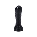 Tantus Acute 5.5 Inch Curved Dildo Medium-Firm Night Sky showcasing its sleek design and textured surface.