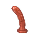 Tantus Magma 7 Inch Fantasy Dildo Medium-Firm Copper showcasing a molten-lava design in premium silicone.