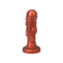 Tantus Magma 7 Inch Fantasy Dildo Medium-Firm Copper with a striking molten design and textured surface.