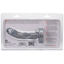 Tantus Mini Magma 5 Inch Firm Fantasy Dildo Silver package showing its sculpted design and texture.