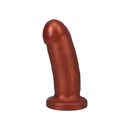 Tantus They/Them 5.5 Inch Soft Silicone Dildo Copper with a warm copper finish and flexible design.