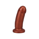Tantus They/Them 5.5 Inch Soft Silicone Dildo Copper, flexible and satisfying with a warm copper finish.