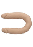 Silicone Studs Bend & Hold Dual Dildo 16 inch Vanilla, premium dual-ended design for customizable positioning.