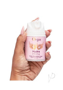 Orgie Hydra Intimate Vulvar Moisturizer Cream 1.7 Oz held in hand, showcasing its gentle formula for vulvar hydration and comfort.
