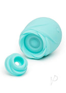Romp Rose Glow-In-The-Dark Air Clitoral Stimulator Blue in a unique design with adjustable features.