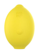 Romp Lemon Crush Air Suction Stimulator in vibrant yellow color, featuring ergonomic design and playful citrus shape.