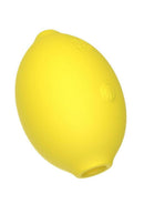 Romp Lemon Crush Air Suction Stimulator in a playful lemon-shaped design, featuring a smooth yellow exterior.