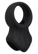 Rock Solid The Presenter Silicone C-Ring Black displayed against a white background, showcasing its sleek design.