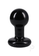 Classic Round Butt Plug Set 3 Piece Black - smooth rounded butt plug in sleek black design.