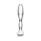 b-Vibe Stainless Steel Prostate Plug showcasing its sleek, curved design and shiny finish for intense pleasure.
