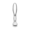 b-Vibe Stainless Steel Prostate Plug showcasing a sleek design for powerful P-spot stimulation.