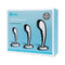 b Vibe Stainless Steel P Spot Plug Training Set three-piece anal training kit box with curved plugs