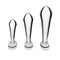 b Vibe Stainless Steel P Spot Plug Training Set showcasing three sizes of premium anal training plugs.