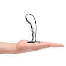 b Vibe Stainless Steel P Spot Plug Training Set held in hand for scale and display.
