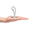 b Vibe Stainless Steel P Spot Plug Training Set on a hand showcasing its design and size