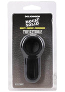 Rock Solid The Keyhole Silicone C-Ring Black packaging showing quality silicone design and features.