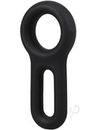 Rock Solid The Keyhole Silicone C-Ring Black made of soft silicone, offers a secure fit and enhances performance.