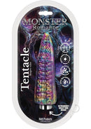 Monster Romance Tentacle Silicone Finger Vibrator Multicolor in stylish packaging with vibrant colors and tentacle design.