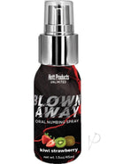 Blown Away Desensitizing Mouth Spray Kiwi Strawberry bottle with sweet kiwi and strawberry flavor.