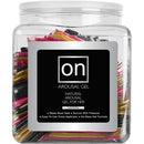 Sensuva ON For Her Arousal Gel Assorted 100 Count Fishbowl featuring single-use pillow packs.