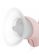 Close-up of the Vive Callalily Triple Motor G-Spot Vibrator Pink showing the vulva suction feature.