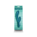 Royals Regent Rabbit Vibrator Metallic Green packaging showcasing the elegant design and features of this luxurious vibrator.