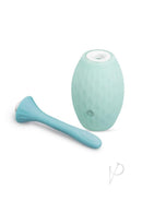 B-Vibe Silicone Flexflow Douche Blue with smooth silicone nozzle and practical squeeze bulb for comfort and confidence.