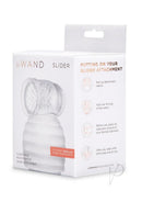 Le Wand Slider Wand Attachment Clear packaging with instructions for use and features highlighted.