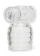 Le Wand Slider Wand Attachment Clear with textured interior for enhanced pleasure.