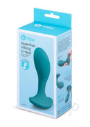 B-Vibe 4 Inch Rechargeable Silicone Prostate Vibrator Green packaging showcasing the ergonomic design for P-spot pleasure.