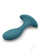 B-Vibe 4 Inch Rechargeable Silicone Prostate Vibrator Green side view on a white background