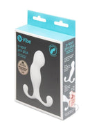 B-Vibe P-Spot Pro Plus Prostate Massager White packaging showcasing its design and features for enhanced pleasure.