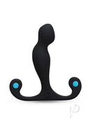 B-Vibe P-Spot Vortex Flex Silicone Prostate Massager Black with ergonomic design and hands-free features.