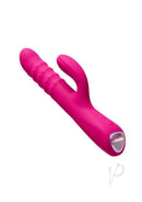 Lovense Velvo Rabbit Rotating Vibrator Pink with ergonomic design for dual-stimulation and rotating features.
