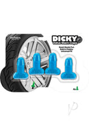 Dicky Valve Stem Caps Penis-Shaped Tire Valves Blue in packaging with cheeky design for tire enhancement.