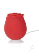 M`Lady Rose Silicone Clitoral Suction Stimulator Red, exquisite rose design, perfect for focused and touch-free pleasure.
