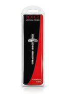 Stainless Steel Mushroom Head Urethral Probe Silver in packaging for precision craftsmanship and hygiene.