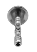 Stainless Steel Mushroom Head Urethral Probe Silver showcasing polished mirror-like finish and detailed design.